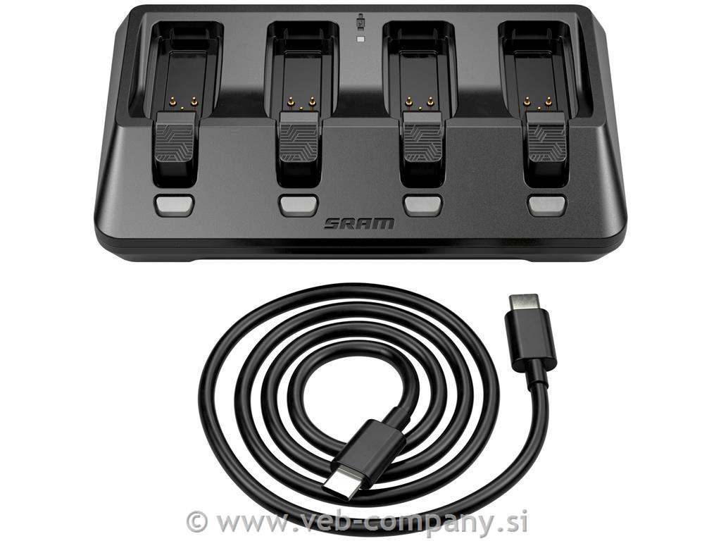 Polnilec Baterije SRAM AXS 4-port USB-C