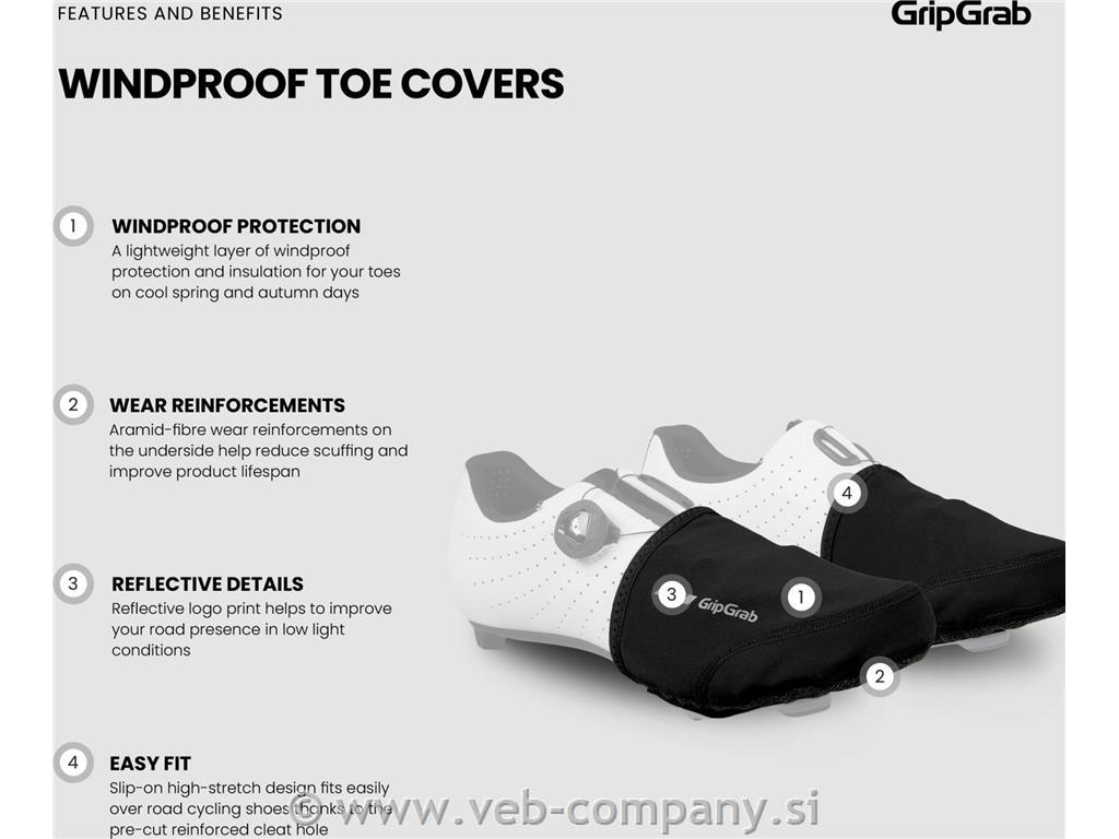 GRIPGRAB Windproof Toe Covers