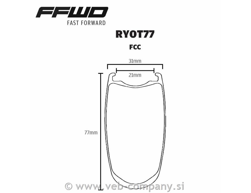 Obročniki FFWD RYOT77 TLR Disc